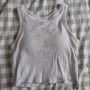 UNIQLO Ribbed Cropped Bra Sleeveless Top